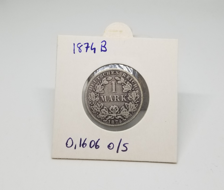 1874 YILI ALMAN İMPARATORLUĞU GÜMÜŞ 1 MARK