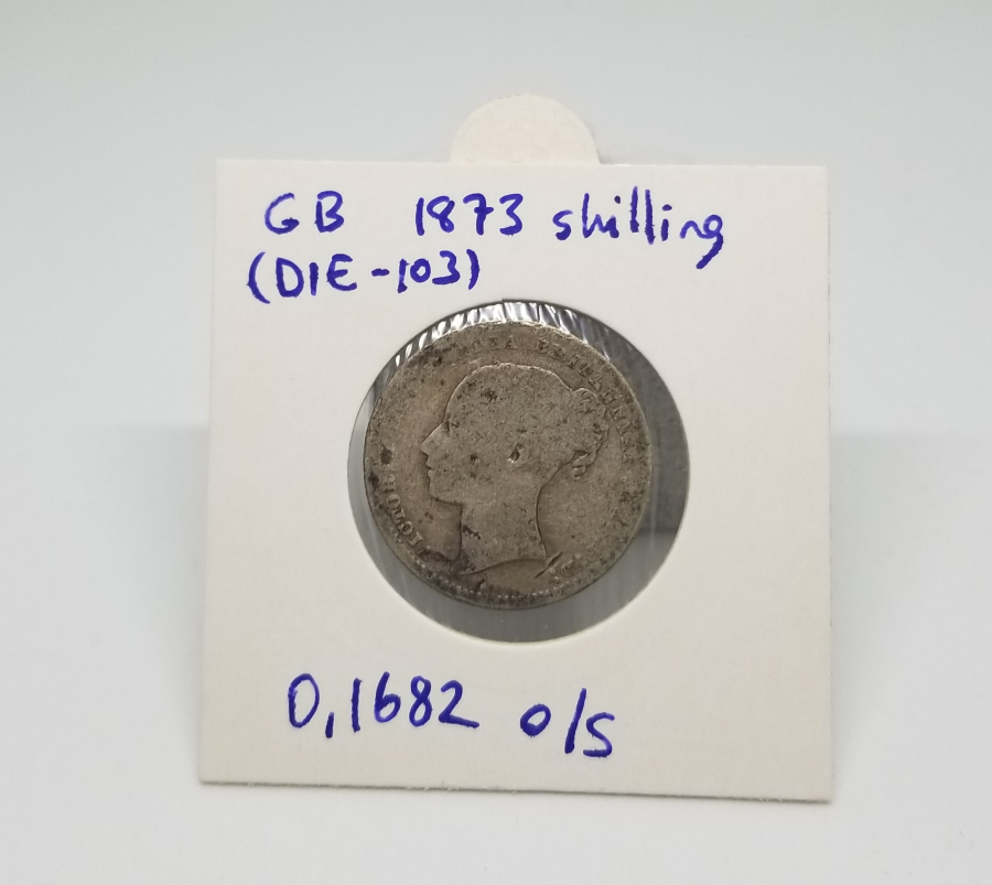 1873 YILI BİRLEŞİK KRALLIK GÜMÜŞ 1 SHILLING