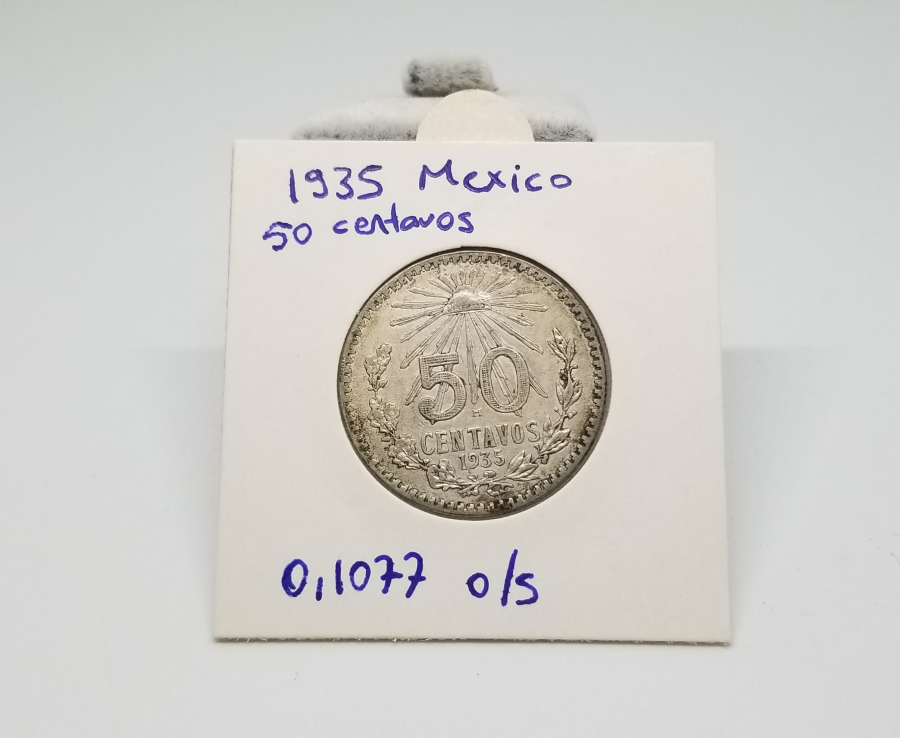 1935 YILI MEKSİKA 50 CENTAVOS GÜMÜŞ PARA