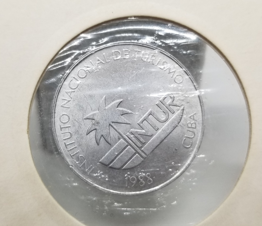 1988 YILI KÜBA 25 CENTAVOS MADENİ PARA