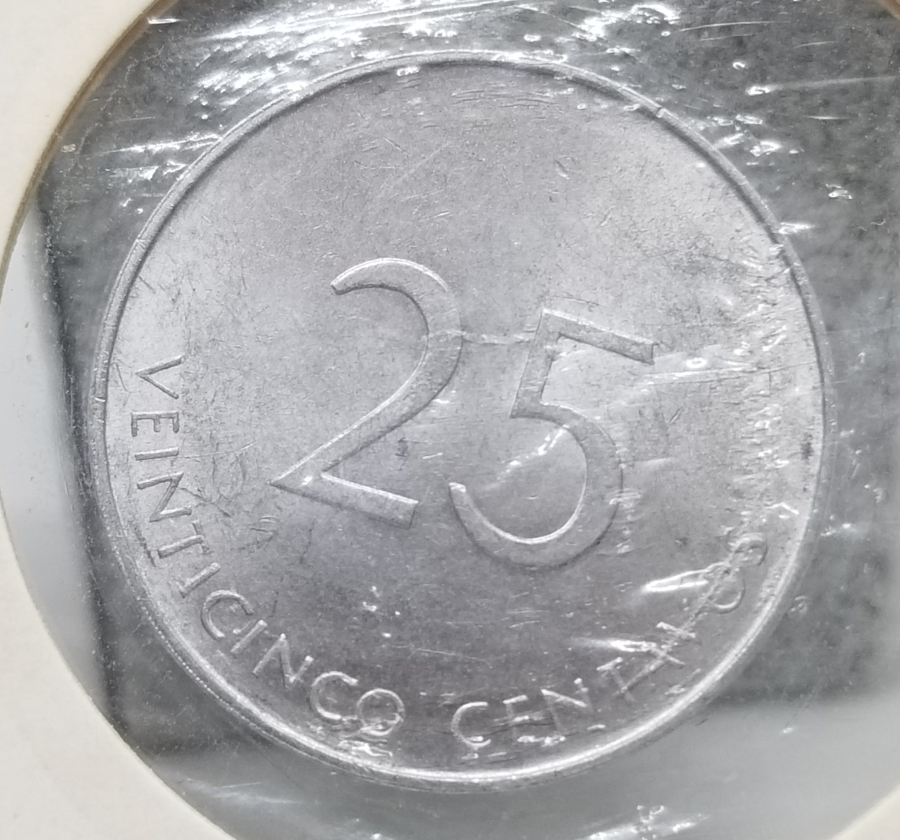 1988 YILI KÜBA 25 CENTAVOS MADENİ PARA