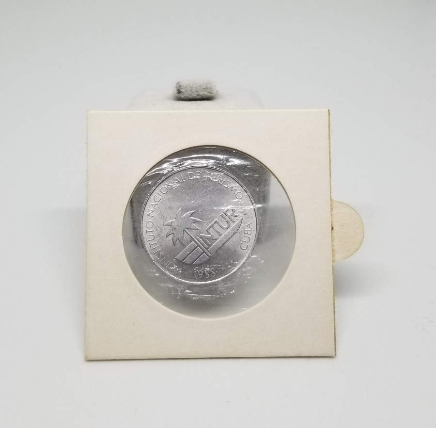 1988 YILI KÜBA 25 CENTAVOS MADENİ PARA