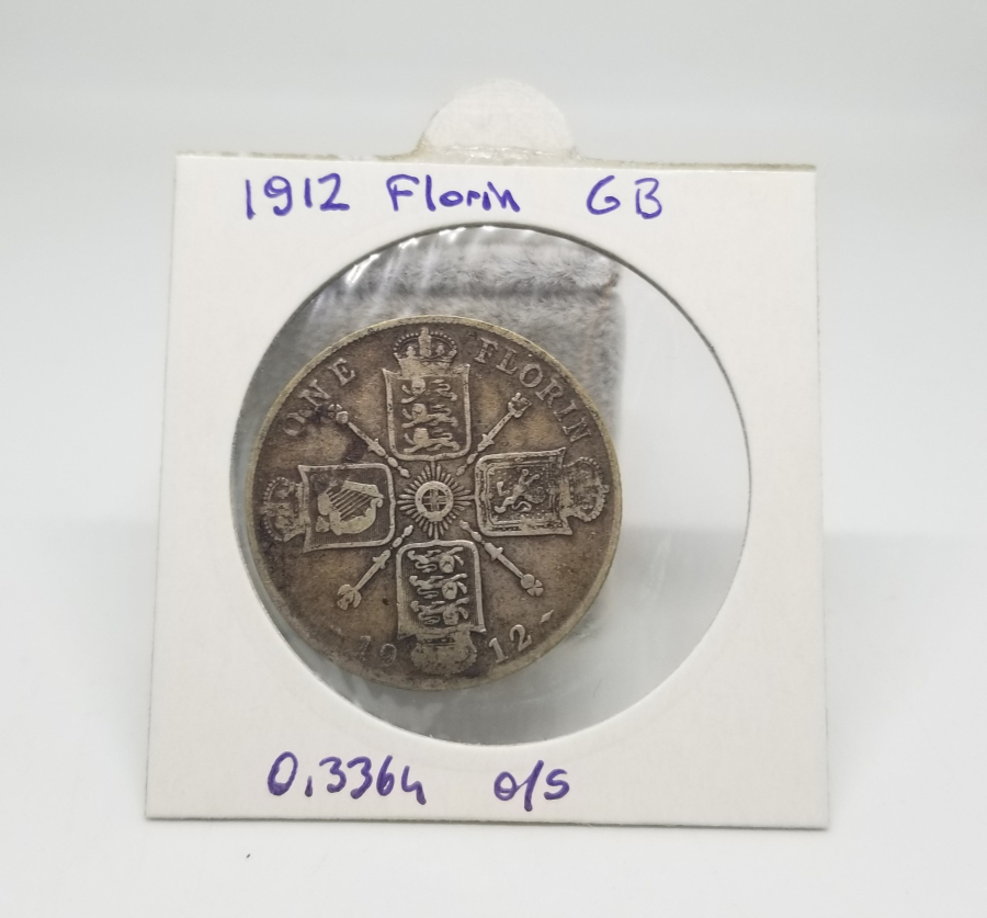 1912 YILI BİRLEŞİK KRALLIK 1 FLORİN