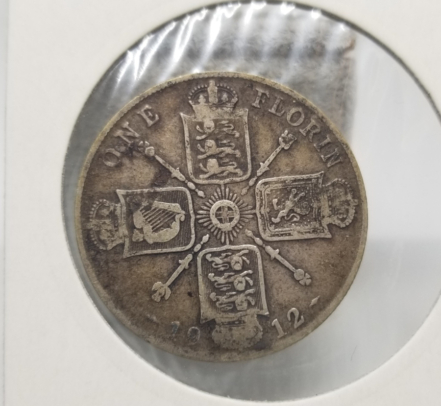 1912 YILI BİRLEŞİK KRALLIK 1 FLORİN