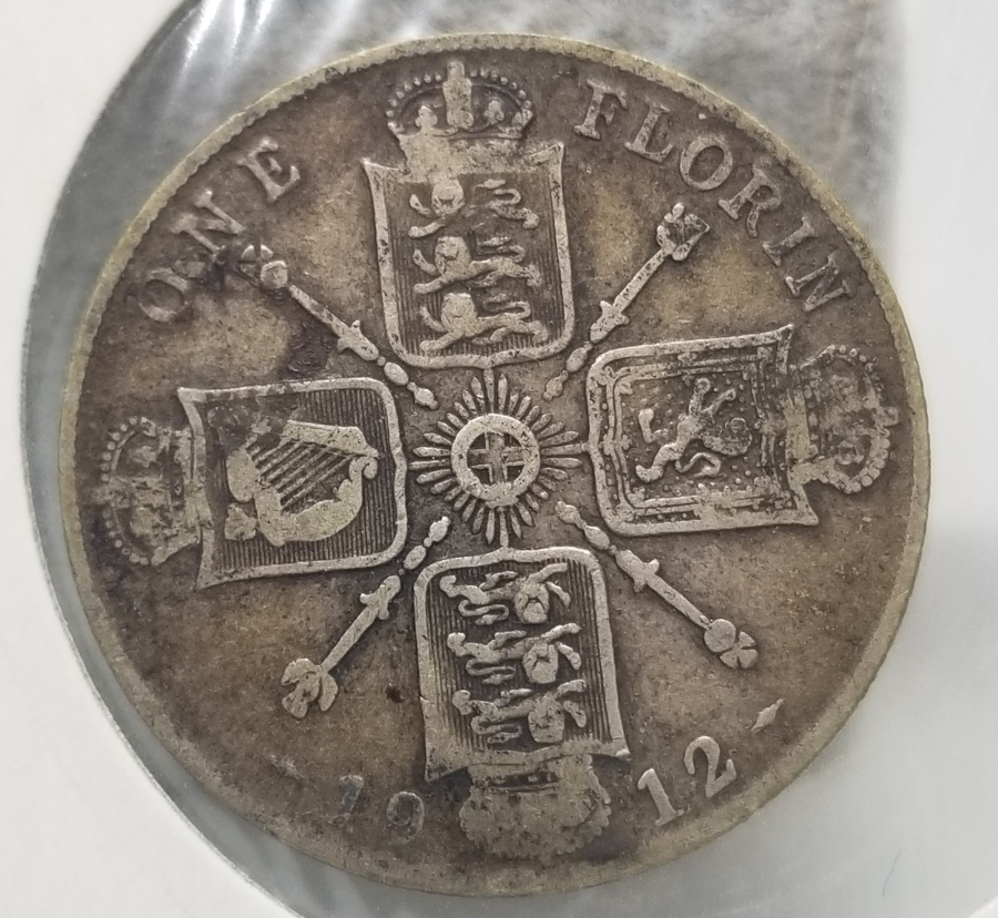 1912 YILI BİRLEŞİK KRALLIK 1 FLORİN