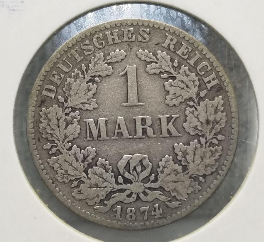 1874 YILI ALMAN İMPARATORLUĞU GÜMÜŞ 1 MARK