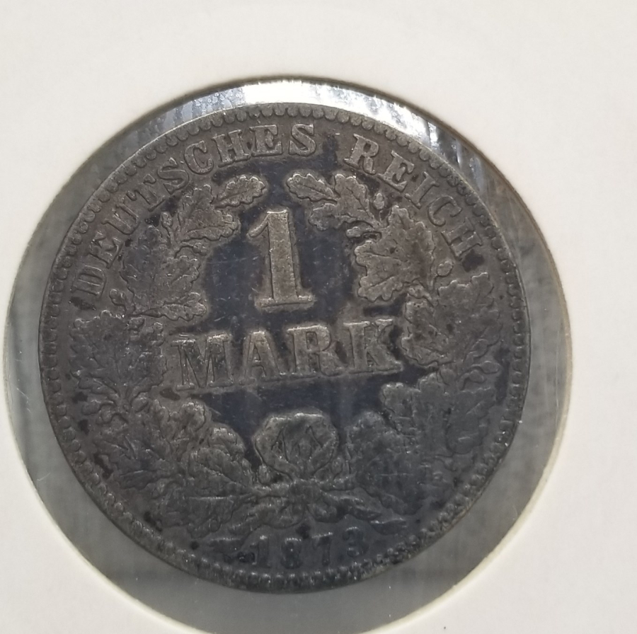 1873 YILI ALMAN İMPARATORLUĞU GÜMÜŞ 1 MARK