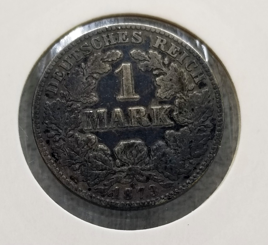 1873 YILI ALMAN İMPARATORLUĞU GÜMÜŞ 1 MARK