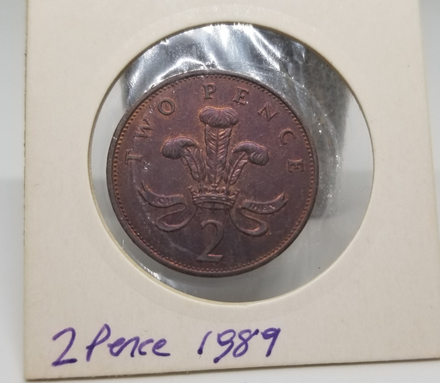 1989 YILI İNGİLİZ 2 PENCE MADENİ PARA