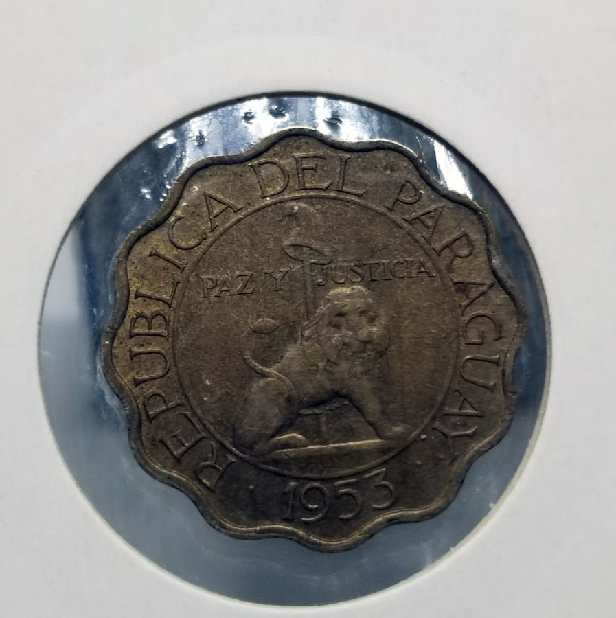 1953 YILI PARAGUAY 25 CENTIMOS MADENİ PARA