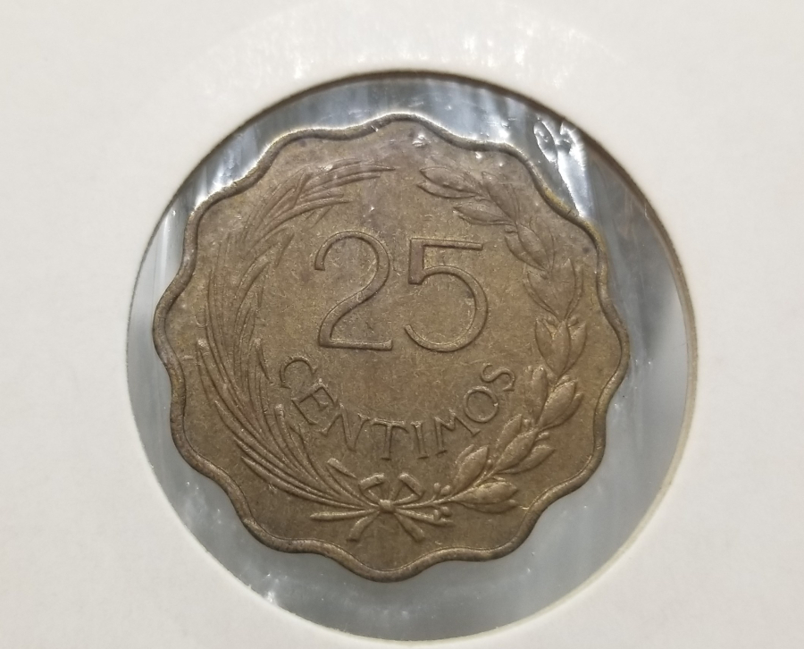 1953 YILI PARAGUAY 25 CENTIMOS MADENİ PARA