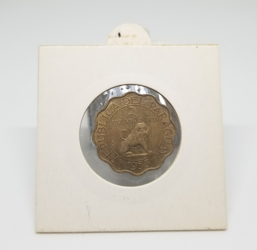 1953 YILI PARAGUAY 25 CENTIMOS MADENİ PARA