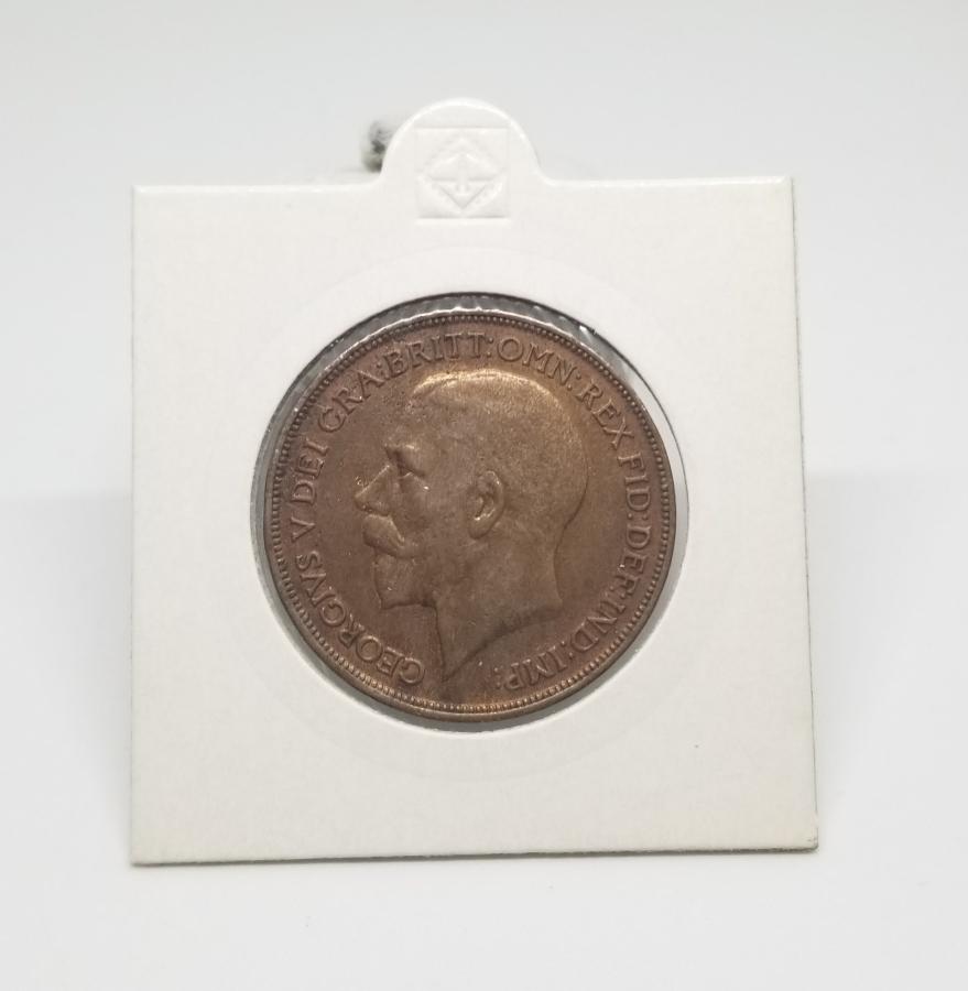 1914 YILI BİRLEŞİK KRALLIK 1 PENNY MADENİ PARA