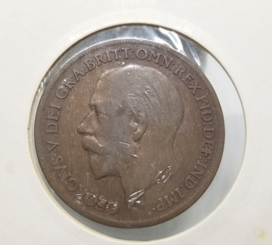 1920 YILI BİRLEŞİK KRALLIK 1 PENNY MADENİ PARA