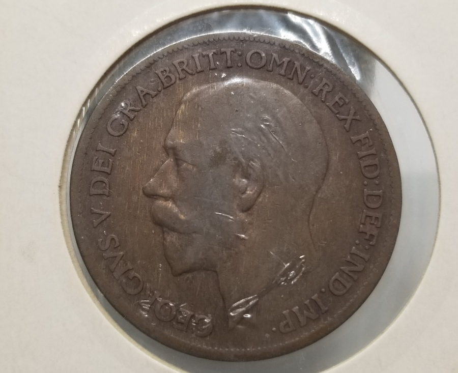 1920 YILI BİRLEŞİK KRALLIK 1 PENNY MADENİ PARA