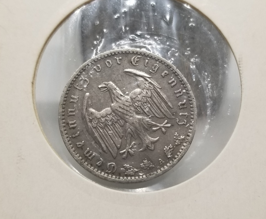 1935 YILI ALMAN 1 REICHSMARK MADENİ PARA