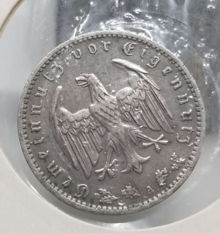 1935 YILI ALMAN 1 REICHSMARK MADENİ PARA