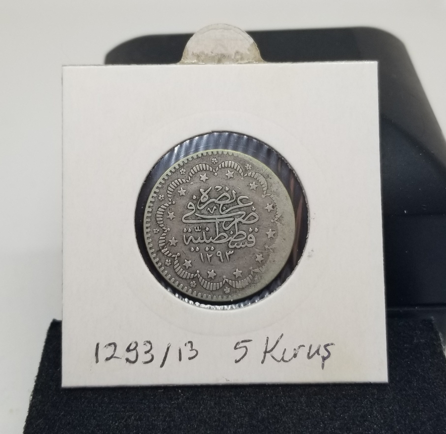 SULTAN ABDÜLHAMİD HAN DÖNEMİ KOLEKSİYONLUK GÜMÜŞ 5 KURUŞ
