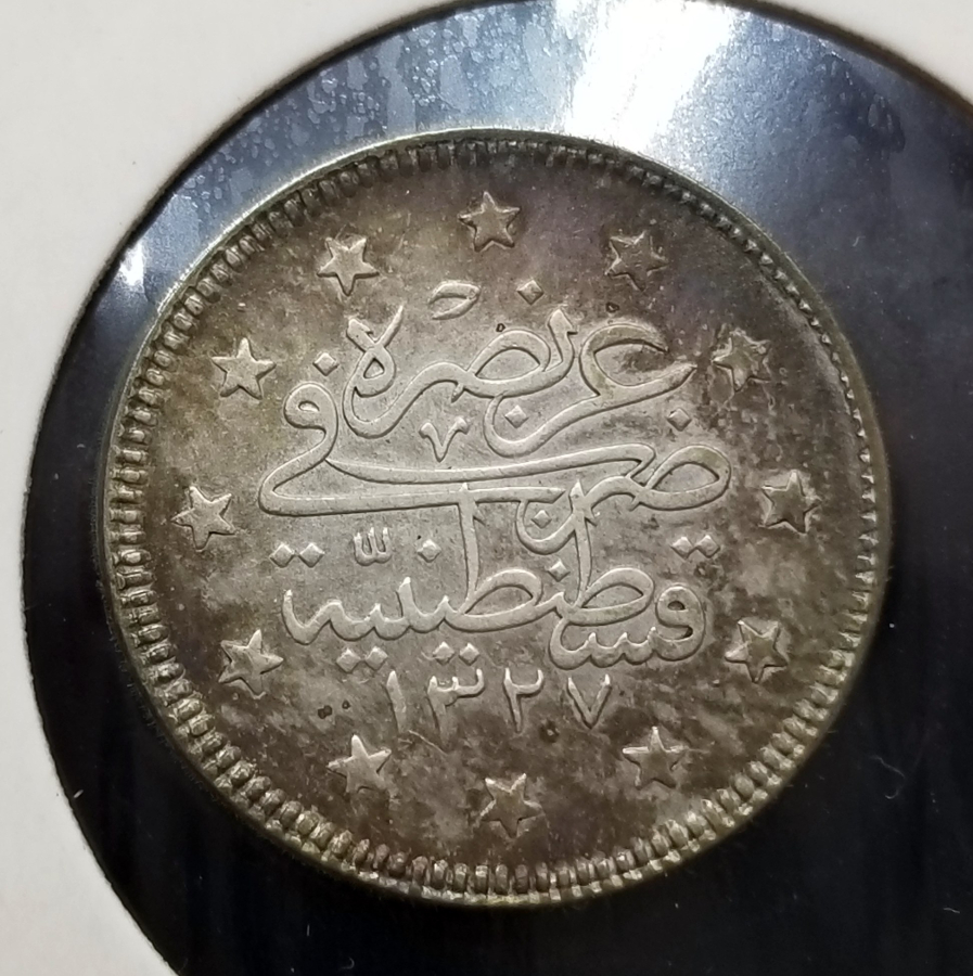 SULTAN MEHMET REŞAT HAN DÖNEMİ KOLEKSİYONLUK GÜMÜŞ 2 KURUŞ MECİDİYE