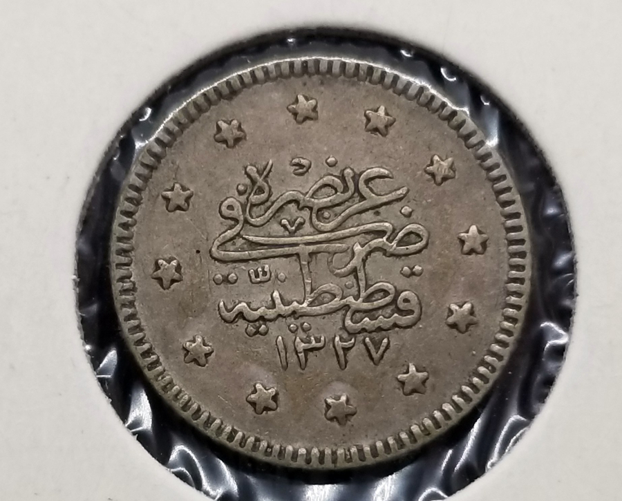 MEHMET REŞAT HAN DÖNEMİ YÜKSEK KONDİSYONDA GÜMÜŞ 1 KURUŞ