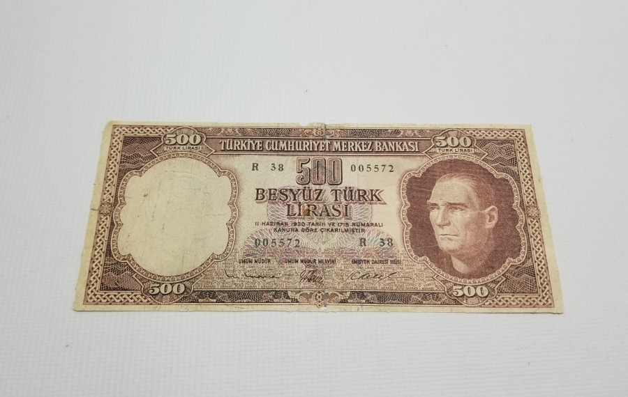 5. EMİSYON 3. TERTİP -500 TÜRK LİRASI-