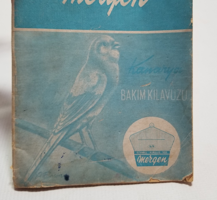 1966 TARİHLİ KANARYA BAKIM KLAVUZU İSİMLİ KİTAP