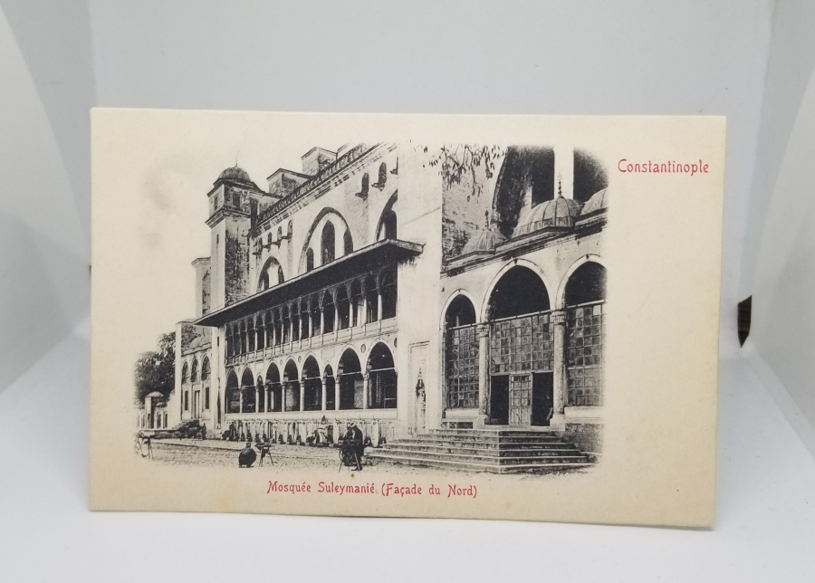 SÜLEYMANİYE CAMİ GÖRSELLİ SİYAH BEYAZ NADİR KARTPOSTAL