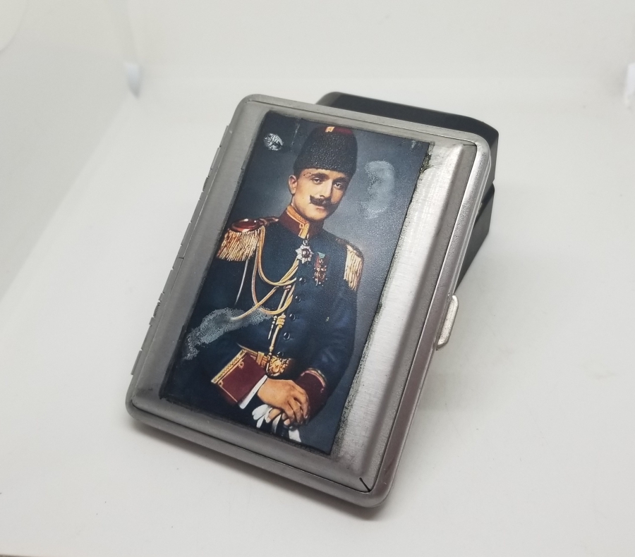 ENVER PAŞA GÖRSELLİ NOSTALJİK SİGARA TABAKASI