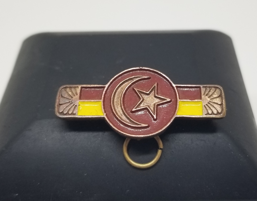 ÜZERİ AY YILDIZ FİGÜRLÜ MEŞRUTİYET DÖNEMİ NADİR MADALYA ASKISI