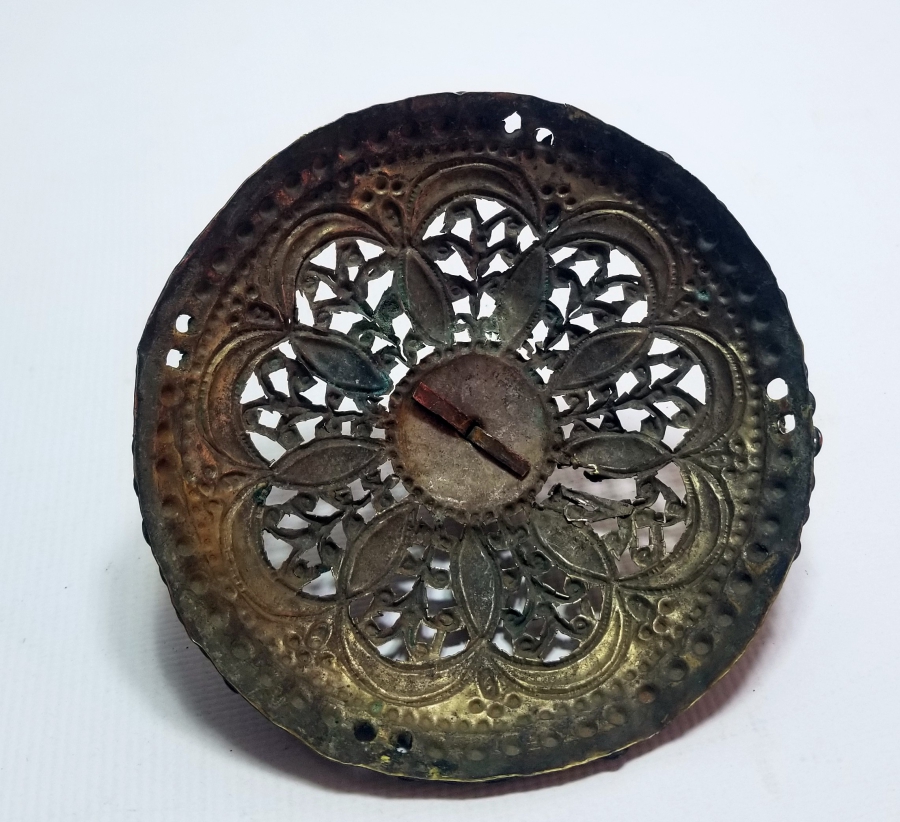 ÜZERİ AY YILDIZ FİGÜRLÜ VE TESTERE İŞÇİLİKLİ OSMANLI DÖNEMİ GELİN TEPELİĞİ