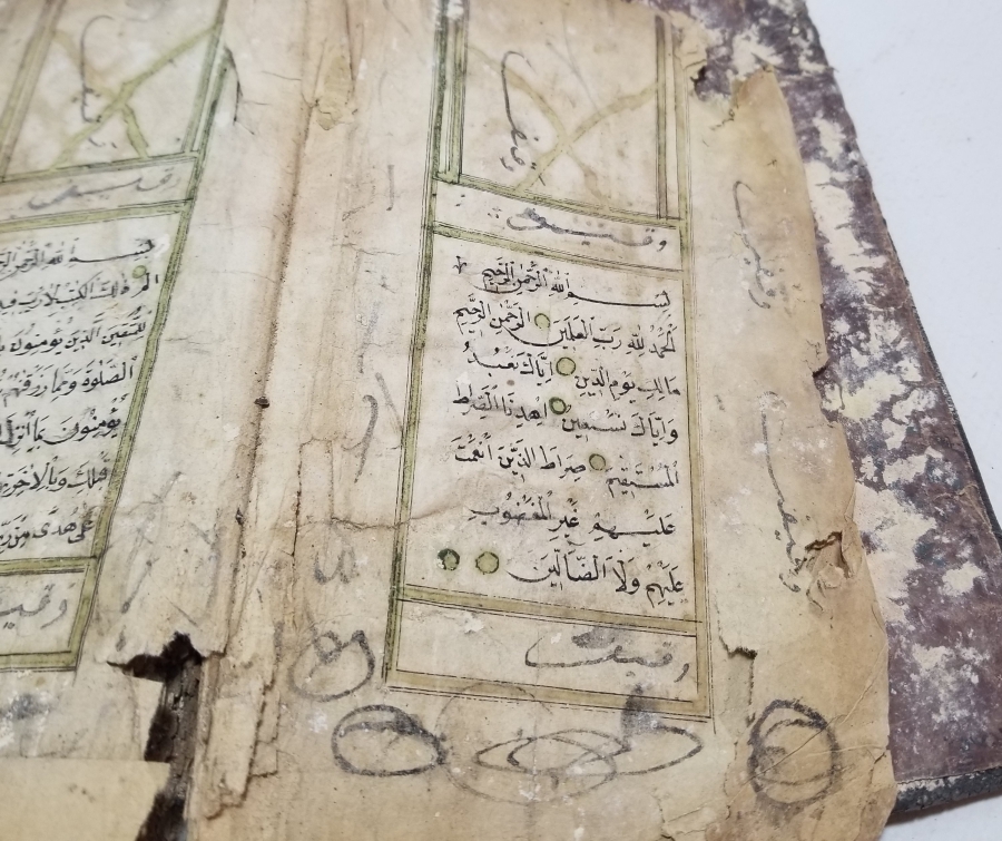 OSMANLI DÖNEMİ EL YAZMA BÜYÜK BOY KUR'AN-I KERİM