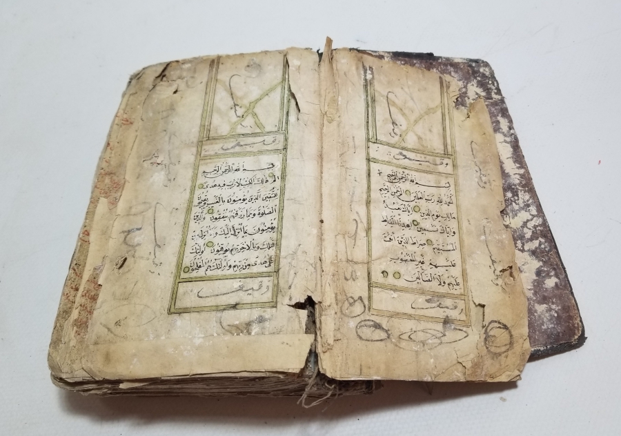 OSMANLI DÖNEMİ EL YAZMA BÜYÜK BOY KUR'AN-I KERİM