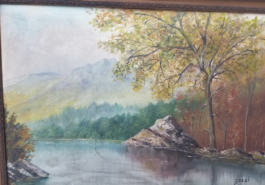 RESSAM ZEKAİ İSTANBULLU'NA AİT TUVAL ÜZERİ YAĞLIBOYA TABLO