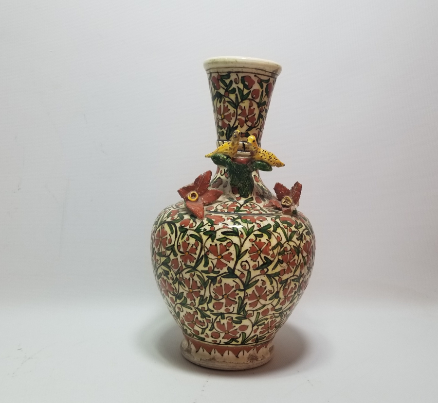 NADİR TİPTE OSMANLI DÖNEMİ KUŞLU VAZO