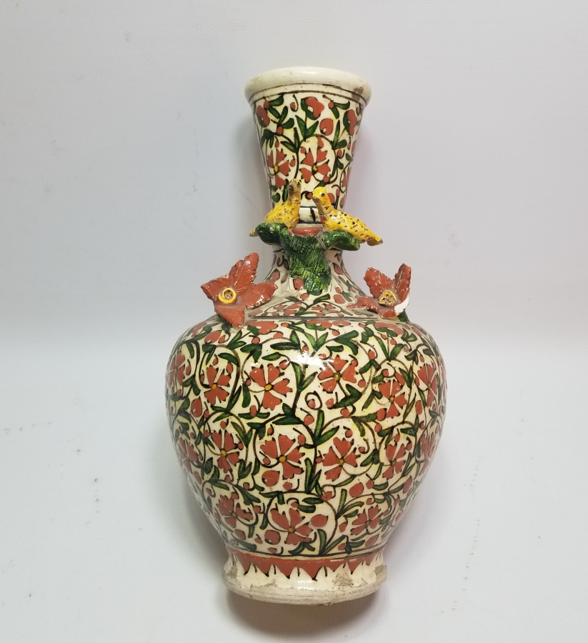 NADİR TİPTE OSMANLI DÖNEMİ KUŞLU VAZO