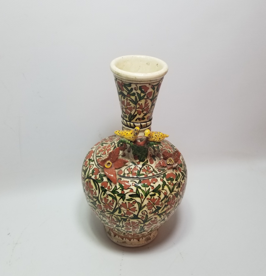 NADİR TİPTE OSMANLI DÖNEMİ KUŞLU VAZO