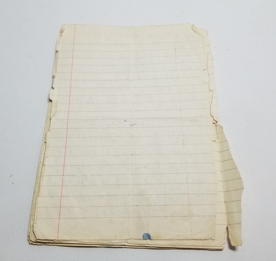 İÇİNDE HUTBE NOTLARI BULUNAN OSMANLICA YAZILI ANTİKA EL YAZMA DEFTER