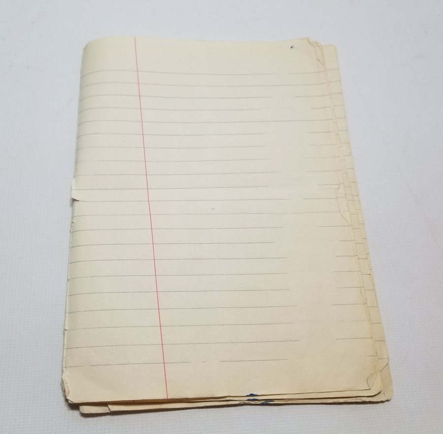 İÇİNDE HUTBE NOTLARI BULUNAN OSMANLICA YAZILI ANTİKA EL YAZMA DEFTER