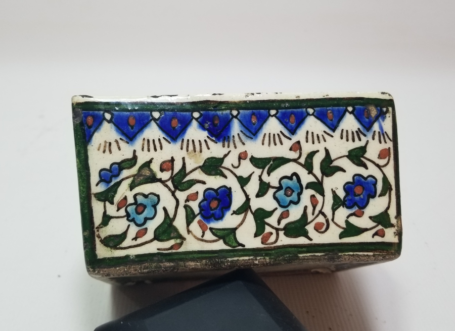 OSMANLI DÖNEMİ EL BOYAMA KÜTAHYA BAL KASESİ