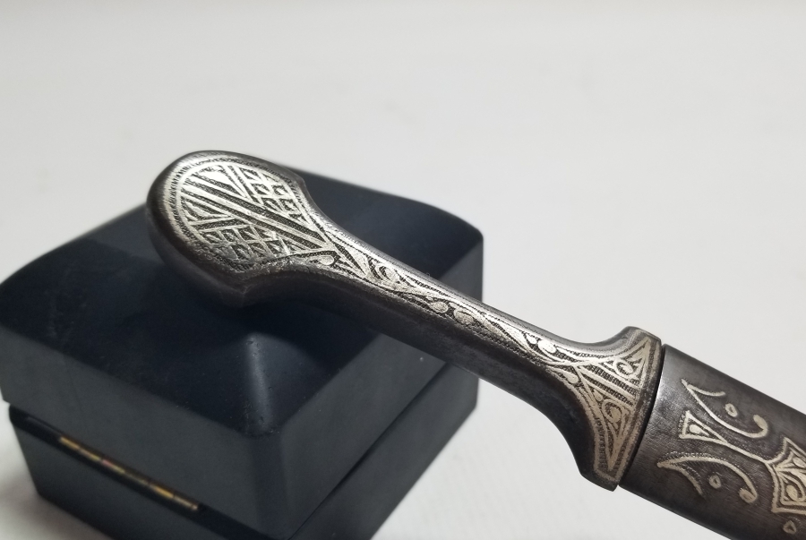 KOFGARİ İŞÇİLİKLİ ORİJİNAL KININDA OSMANLI DÖNEMİ BURSA YAPIMI KAMA