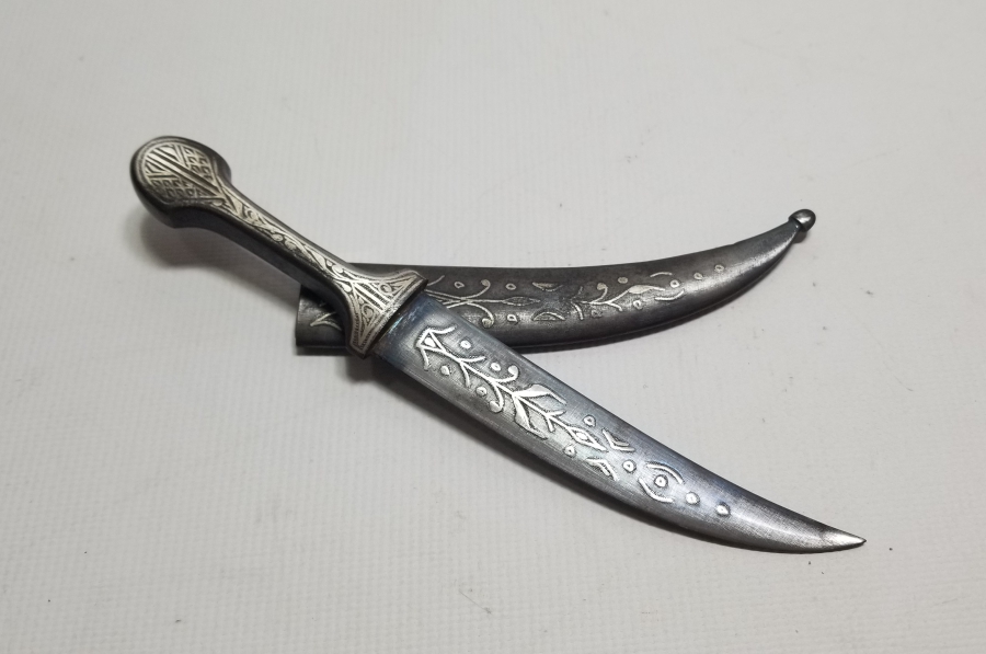 KOFGARİ İŞÇİLİKLİ ORİJİNAL KININDA OSMANLI DÖNEMİ BURSA YAPIMI KAMA