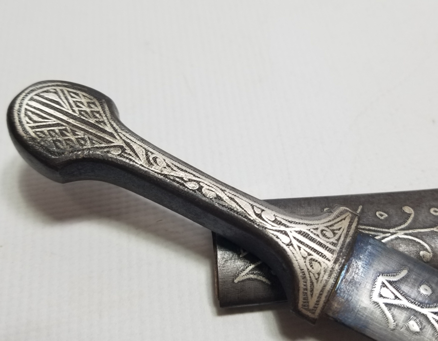 KOFGARİ İŞÇİLİKLİ ORİJİNAL KININDA OSMANLI DÖNEMİ BURSA YAPIMI KAMA