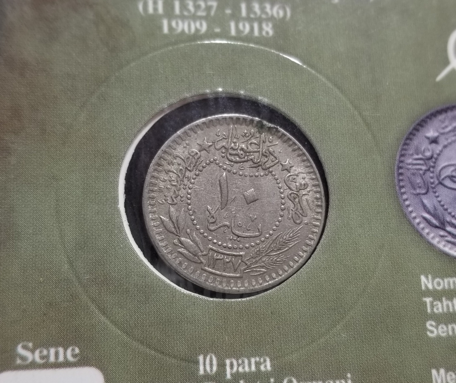 MEHMET REŞAD HAN DÖNEMİ KOLEKSİYONLUK NİKEL 10 PARA
