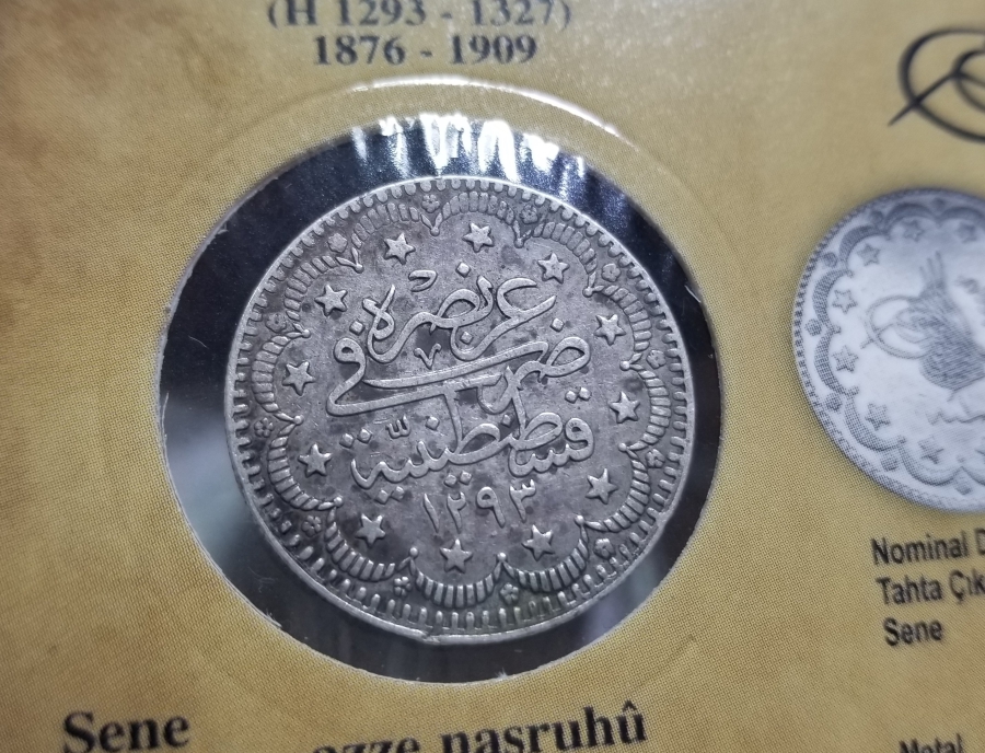 SULTAN ABDÜLHAMİD HAN DÖNEMİ KOLEKSİYONLUK GÜMÜŞ 5 KURUŞ