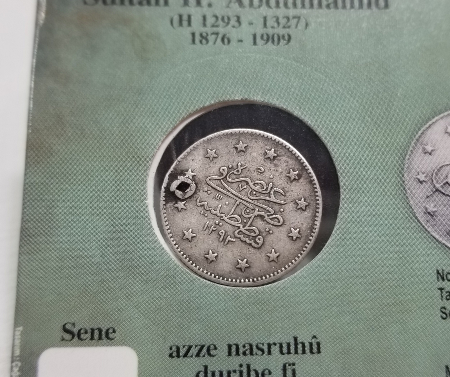 SULTAN ABDÜLHAMİD HAN DÖNEMİ KOLEKSİYONLUK GÜMÜŞ 2 KURUŞ MECİDİYE