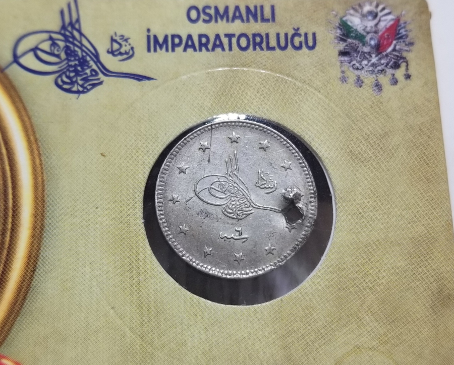 SULTAN MEHMET REŞAT HAN DÖNEMİ KOLEKSİYONLUK GÜMÜŞ 2 KURUŞ MECİDİYE