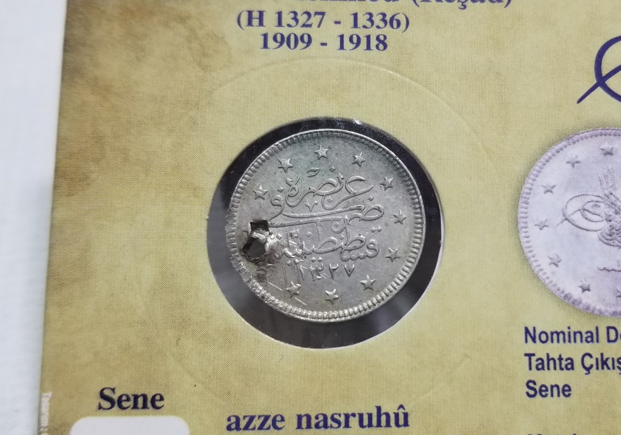 SULTAN MEHMET REŞAT HAN DÖNEMİ KOLEKSİYONLUK GÜMÜŞ 2 KURUŞ MECİDİYE