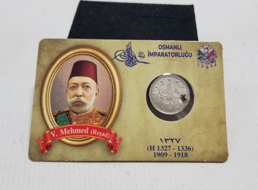 SULTAN MEHMET REŞAT HAN DÖNEMİ KOLEKSİYONLUK GÜMÜŞ 2 KURUŞ MECİDİYE
