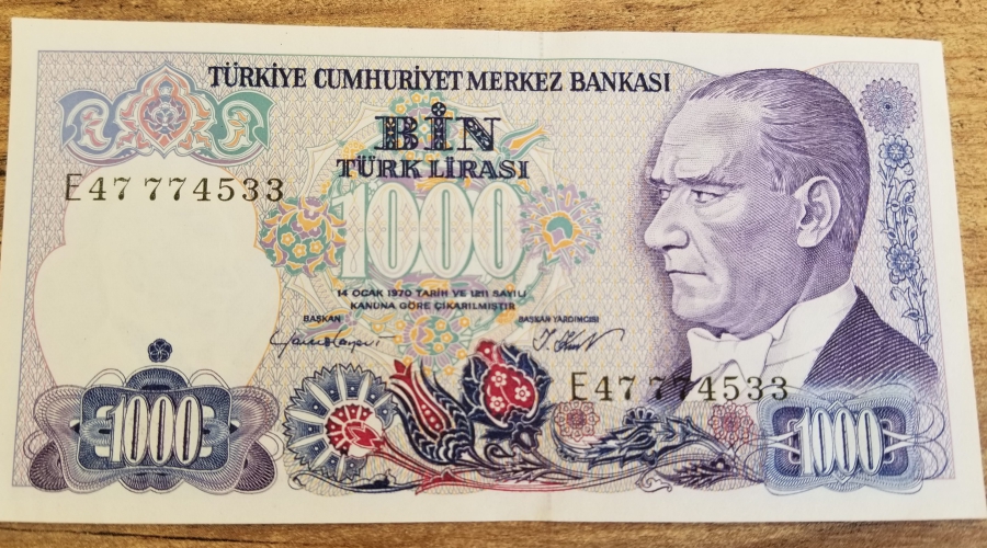 7. EMİSYON 1. TERTİP - 1000 TÜRK LİRASI-