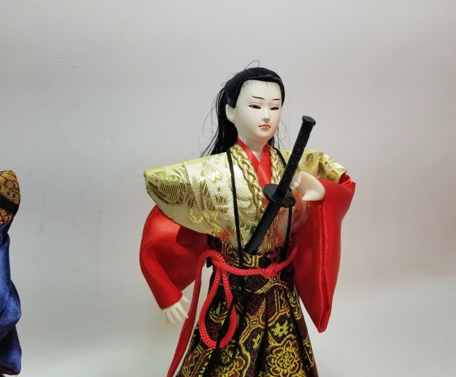 İKİ ADET JAPON SAVAŞIÇISI GÖRSELLİ MASAÜSTÜ OBJE